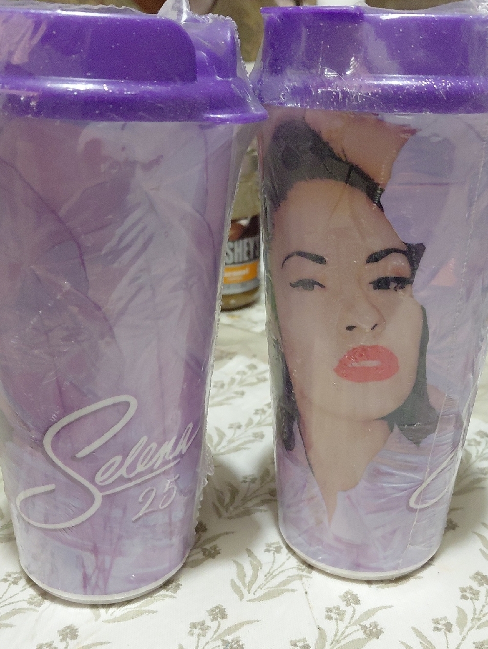 Selena 25 Purple Travel Tumblers (Set of 2)